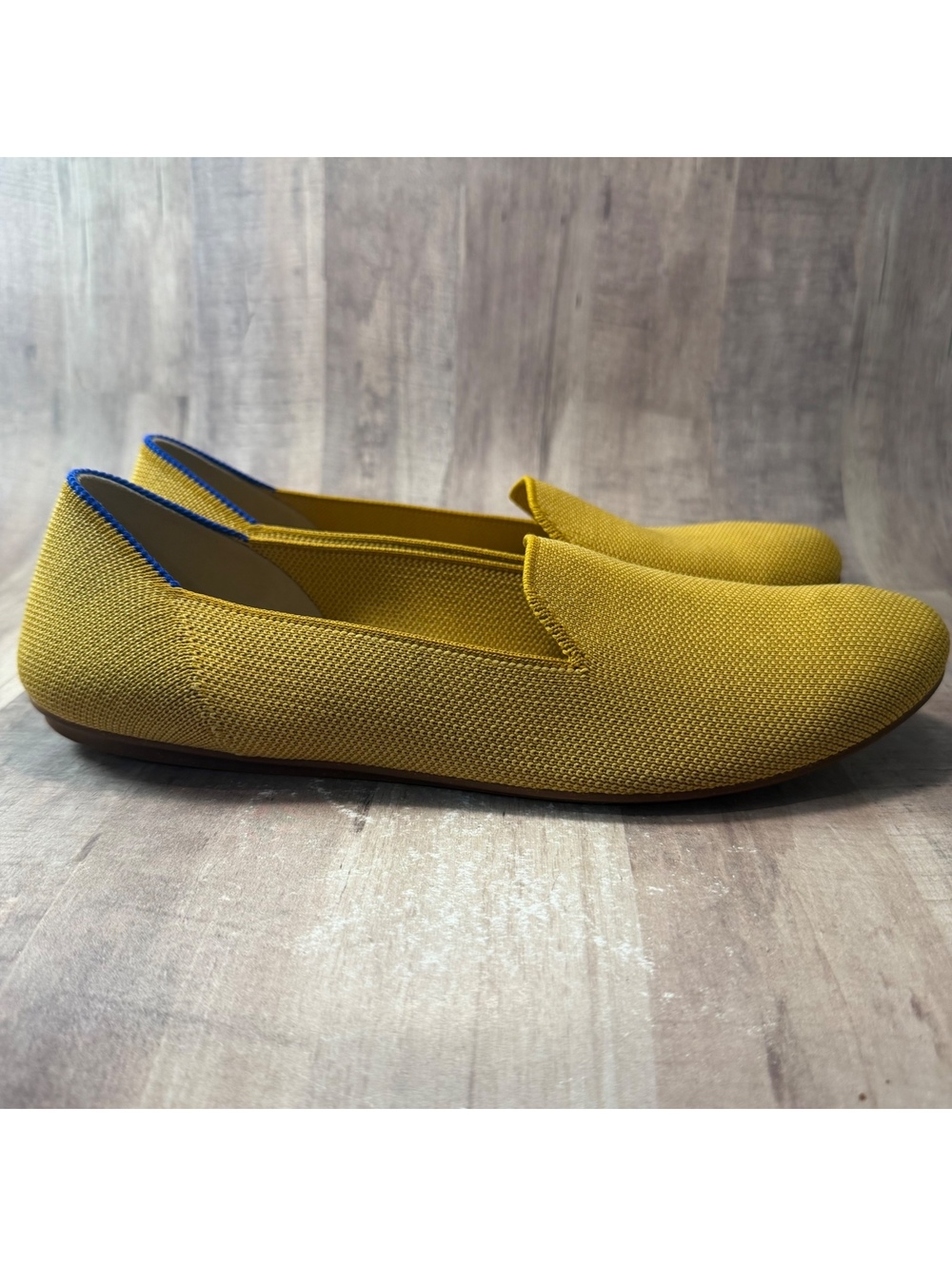 Rothy’s The Loafer Yellow Lemondrop Women's 9 Knit Washable Shoes Slip On - Picture 4 of 11